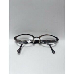 Lucky Brand Pearl Tortoise Eyeglass Frames Only 53-18-140 Oval Faux Semi Rimless